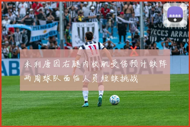 米利唐因右腿内收肌受伤预计缺阵两周球队面临人员短缺挑战